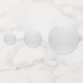 Weißer Glitzer Konfetti (Vorderseiten)