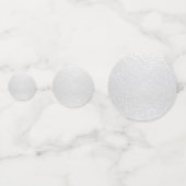 Weißer Glitzer Konfetti (Rückseiten)