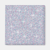 Weißer Glitzer Magnet (Vorne)