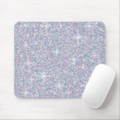 Weißer Glitzer Mousepad (Mit Mouse)