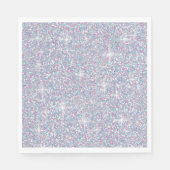Weißer Glitzer Serviette (Vorderseite)