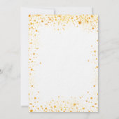 Weißer Glitzer zum Geburtstag Einladung (Rückseite)