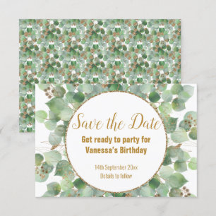 WEISSER GOLD BOTANISCHER SAVE THE DATE KREBS ANKÜNDIGUNG