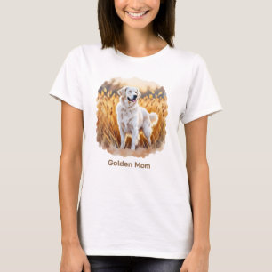 Weißer Golden Retriever Hund T-Shirt