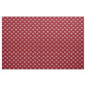 Weißer Golden Retriever Silhouette Pattern Rot Stoff (Yard (91,4 cm))