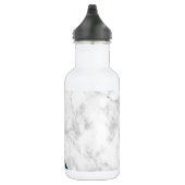 Weißer, goldfarbener, pfirsichblauer Marmorblock Edelstahlflasche (Rechts)