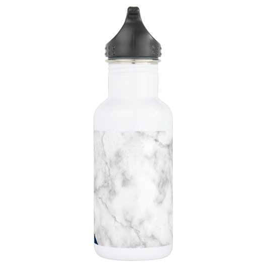 Weißer, goldfarbener, pfirsichblauer Marmorblock Edelstahlflasche (Rechts)