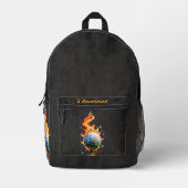 Weißer Golfball Bedruckter Rucksack (Vorderseite)