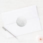 Weißer Golfball für Golfer - Handicap oder nicht! Runder Aufkleber (Umschlag)