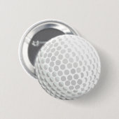 Weißer Golfball für Golfspieler - Handikap oder Button (Vorne & Hinten)