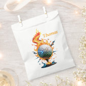 Weißer Golfball Geschenktütchen (Ausgeschnitten)