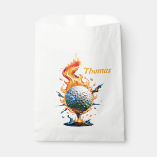 Weißer Golfball Geschenktütchen