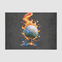 Weißer Golfball Seidenpapier