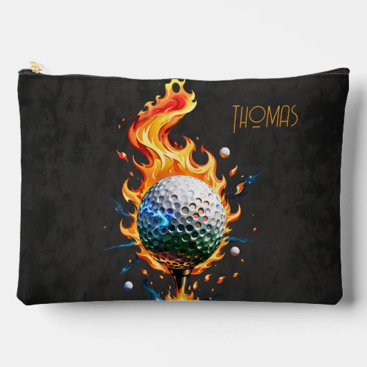 Weißer Golfball Zubehörtasche (Vorderseite)