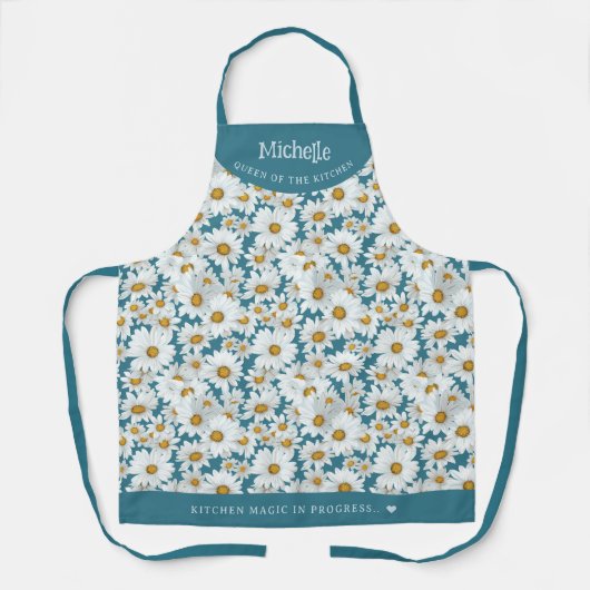 Weißer Grieß, botanisch personalisiert Schürze (Vorderseite)