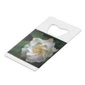 Weißer Grödner Geldbeutel Flaschenöffner (Rückseite Schrägansicht)