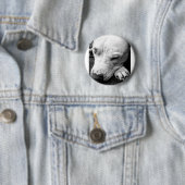 Weißer Grubenbull Button (Beispiel)