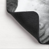 Weißer Grubenbull Mousepad (Ecke)