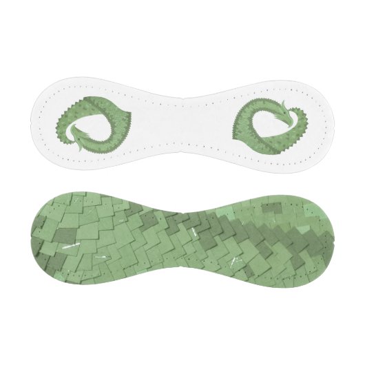Weißer Grüner Herzdrache Baseball (Paneele)