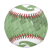 Weißer Grüner Herzdrache Baseball (Rückseite)