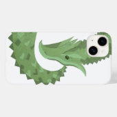 Weißer Grüner Herzdrache Case-Mate iPhone Hülle (Rückseite (Horizontal))