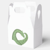Weißer Grüner Herzdrache Geschenkschachtel (Geöffnet)