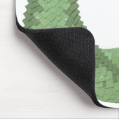 Weißer Grüner Herzdrache Mousepad (Ecke)
