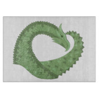Weißer Grüner Herzdrache