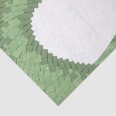 Weißer Grüner Herzdrache Seidenpapier (Ausschnitt)
