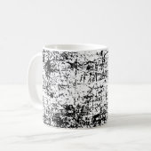 Weißer Grunge Kaffeetasse (Vorderseite Links)
