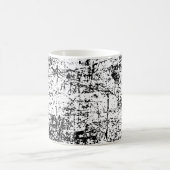 Weißer Grunge Kaffeetasse (Mittel)