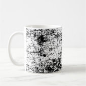 Weißer Grunge Kaffeetasse (Links)