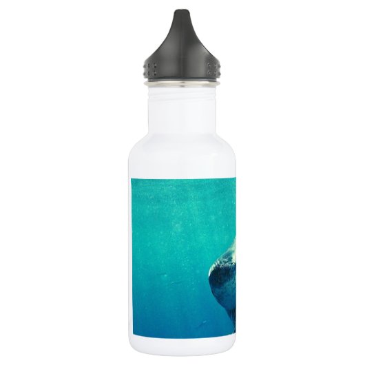 WEISSER HAI 1 EDELSTAHLFLASCHE (Links)