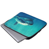 WEISSER HAI 1 LAPTOPSCHUTZHÜLLE (Vorne Knopf)