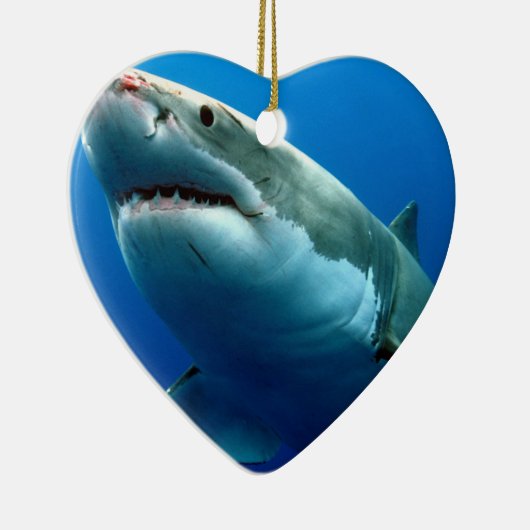 WEISSER HAI 3 KERAMIK ORNAMENT (Rechts)