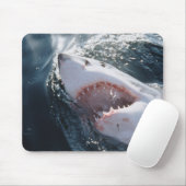 Weißer Hai auf See Mousepad (Mit Mouse)