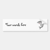 Weißer Hai Autoaufkleber (Vorne)