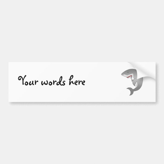 Weißer Hai Autoaufkleber (Vorne)