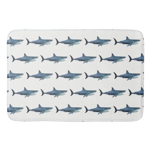 Weißer Hai Badematte (Vorderseite)