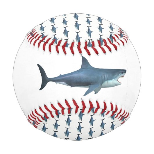 Weißer Hai Baseball (Rückseite)