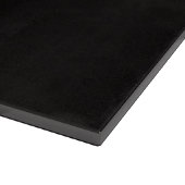 Weißer Hai Black 4 Luxe Glasboard Schneidebrett (Ecke)