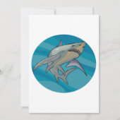 Weißer Hai Einladung (Vorderseite)