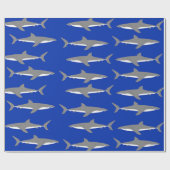 Weißer Hai Geschenkpapier (Flach)