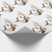 Weißer Hai Geschenkpapier (Ecke)
