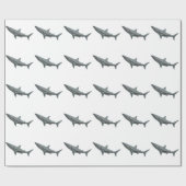 Weißer Hai Geschenkpapier (Flach)