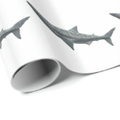 Weißer Hai Geschenkpapier (Rolleneckpunkt)