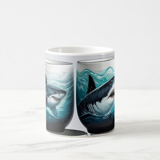 Weißer Hai Kaffeetasse (Mittel)
