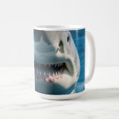 Weißer Hai Kaffeetasse (VorderseiteRechts)