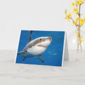 Weißer Hai Karte (Gelbe Blume)