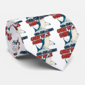 Weißer Hai Krawatte (Gerollt)